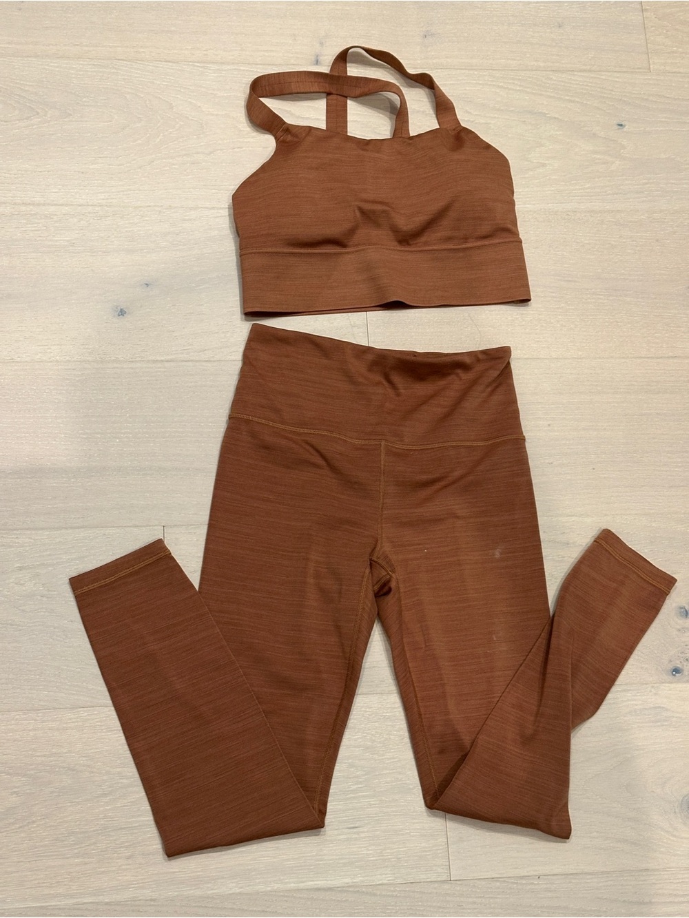 Athleta Two-Piece Active Set - Rust Orange